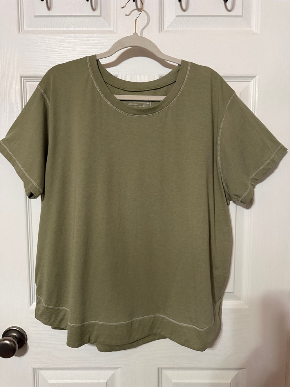 Eddie Bauer Olive Green Short Sleeve Crew Tee